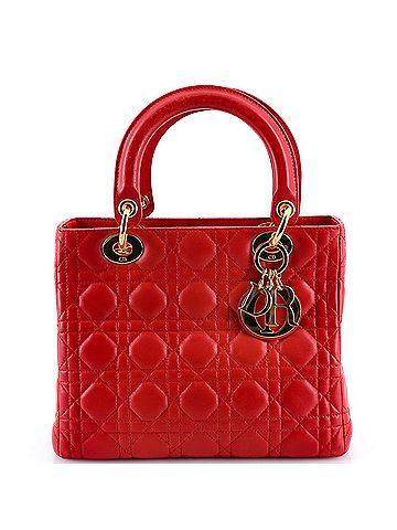 Christian Dior Lady Dior Bag Cannage Quilt Lambskin Medium (view 1)