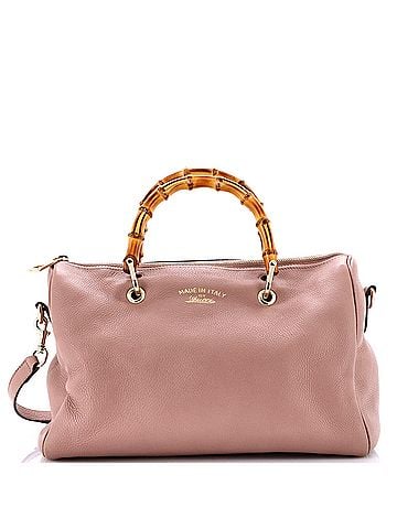 Gucci Bamboo Shopper Boston Bag Leather Medium (view 1)