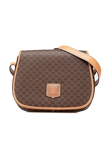 Céline Macadam Coated Canvas Crossbody (view 1)