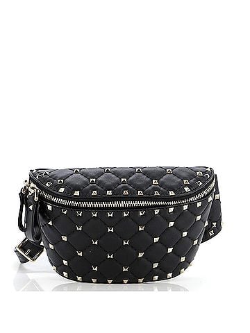Valentino Garavani Rockstud Spike Belt Bag Quilted Leather (view 1)