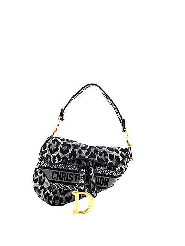 Christian Dior Saddle Handbag Mizza Embroidered Canvas Medium (view 1)