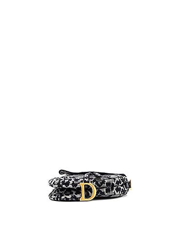Christian Dior Saddle Handbag Mizza Embroidered Canvas Medium (view 2)