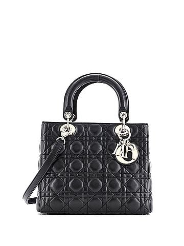 Christian Dior Lady Dior Bag Cannage Quilt Lambskin Medium (view 1)