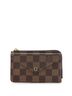 Louis Vuitton 100% Coatead Canvas Brown Recto Verso Card Holder Damier One size - photo 1