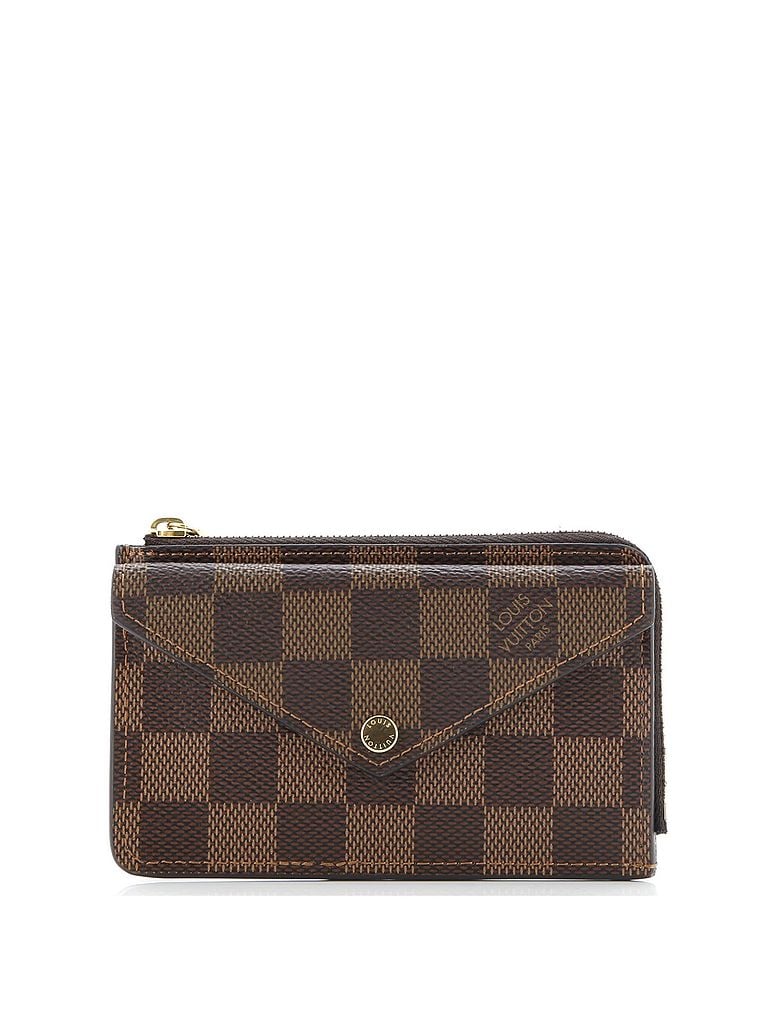 Louis Vuitton 100% Coatead Canvas Brown Recto Verso Card Holder Damier One size - photo 1