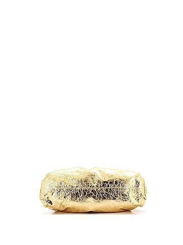 Bottega Veneta The Pouch Crinkled Metallic Leather (view 2)
