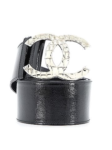Chanel CC Logo Belt Patent Extra Wide (view 1)