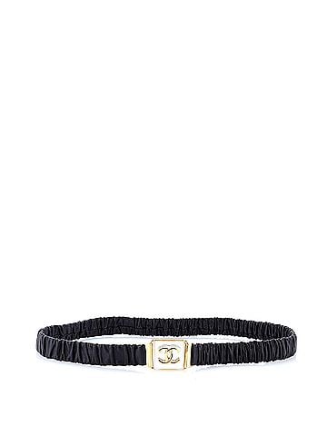 Chanel CC Elastic Belt Leather with Metal (view 2)