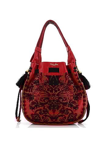 Christian Dior Hobo Bucket Bag Cornely-Effect Lambskin (view 1)