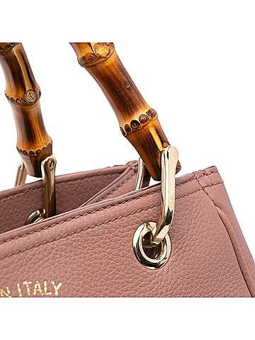 Gucci Small Calfskin Bamboo Shopper Satchel (view 2)