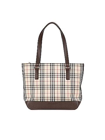 Burberry House Check Canvas Tote (view 1)