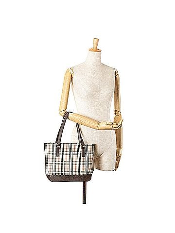 Burberry House Check Canvas Tote (view 2)