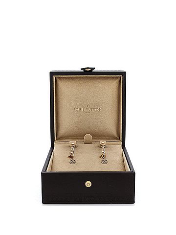 Louis Vuitton Blossom Drop Earrings 18K Tricolor Gold and Diamonds (view 2)