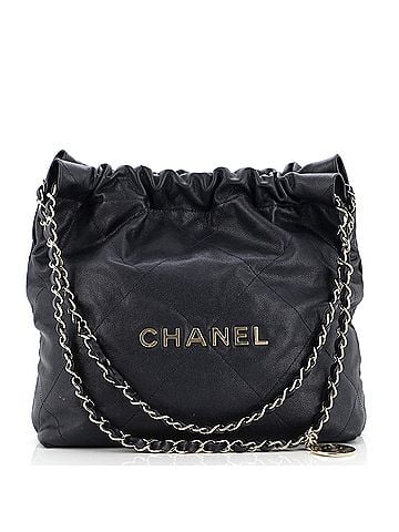 Chanel 22 Chain Hobo Quilted Caviar Small (view 1)