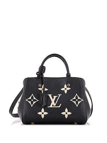 Louis Vuitton Montaigne Handbag Bicolor Monogram Empreinte Giant BB (view 1)