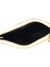 Saint Laurent 100% Leather Tan Monogram Fragments Zip Card Holder Matelasse Chevron Leather One size - photo 5