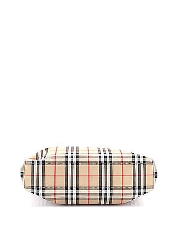 Burberry Artie Convertible Tote Bag Vintage Check Canvas (view 2)