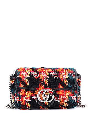 Gucci GG Marmont Flap Bag Tweed Super Mini (view 1)