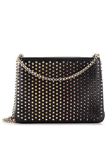 Christian Louboutin Triloubi Chain Bag Spiked Leather Small (view 1)