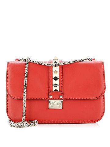 Valentino Garavani Glam Lock Shoulder Bag Leather Medium (view 1)