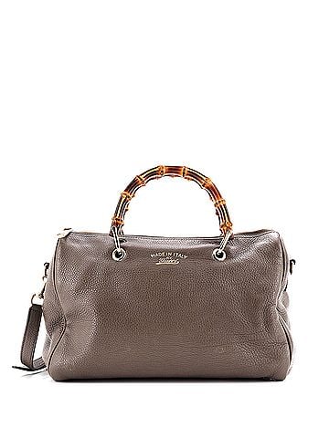 Gucci Bamboo Shopper Boston Bag Leather Medium (view 1)