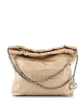 Chanel 22 Chain Hobo Quilted Calfskin Large (view 1)