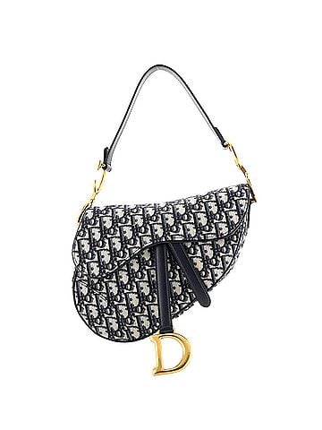 Christian Dior Saddle Handbag Oblique Canvas Medium (view 1)