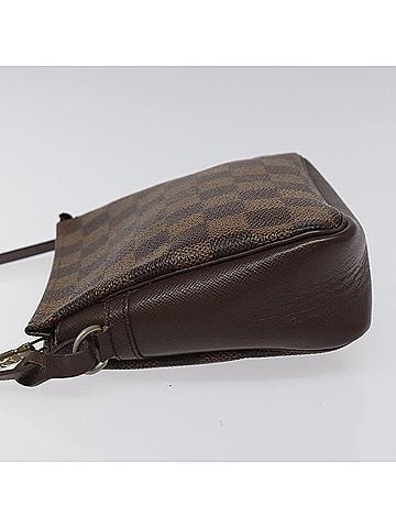 Louis Vuitton Trousse Makeup Brown Canvas Clutch Bag (view 2)