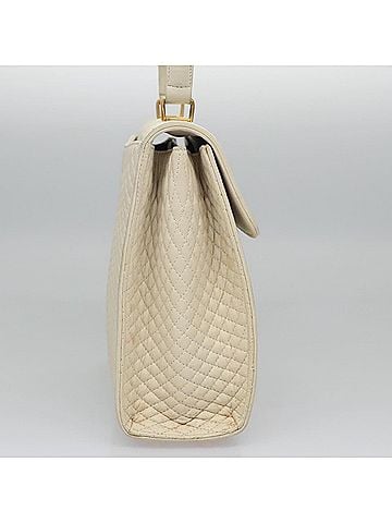 Bally White Leather Handbag (view 2)