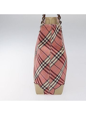 Burberry Nova Check Pink Canvas Tote Bag (view 2)