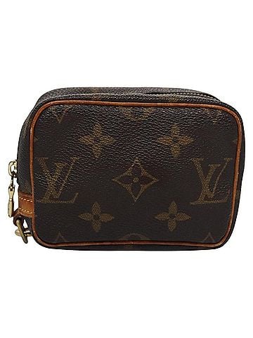 Louis Vuitton Wapiti Brown Canvas Clutch Bag (view 1)