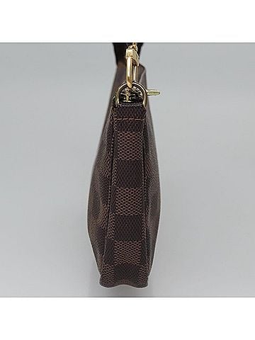 Louis Vuitton Pochette Accessoire Brown Canvas Clutch Bag (view 2)