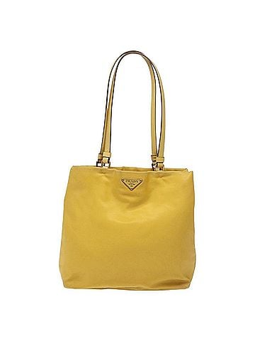 Prada Re-Nylon Yellow Synthetic Tote Bag (view 1)