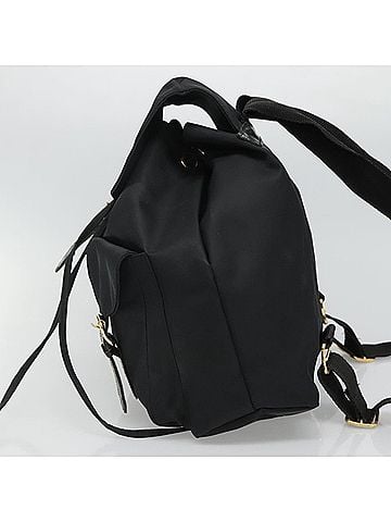 Versace Gianni Black Synthetic Backpack Bag (view 2)