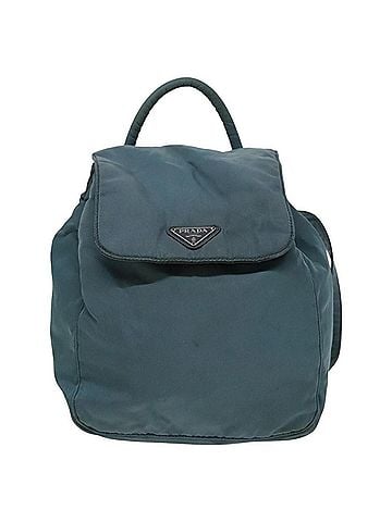 Prada Re-Nylon Blue Synthetic Backpack Bag (view 1)