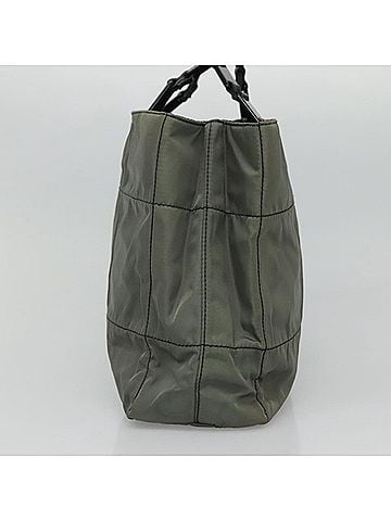 Prada Tessuto Grey Synthetic Tote Bag (view 2)