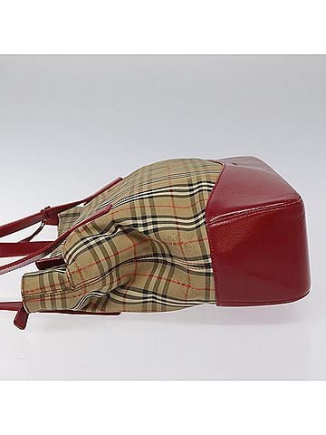 Burberry Nova Check Beige Canvas Tote Bag (view 2)