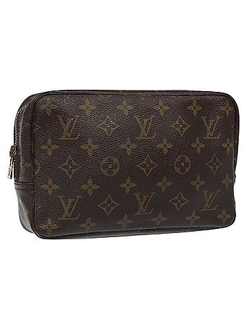 Louis Vuitton Truth Toilette 23 Brown Canvas Clutch Bag (view 1)