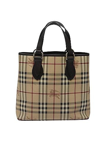 Burberry Nova Check Beige Canvas Tote Bag (view 1)