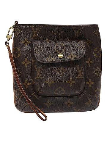 Louis Vuitton Partition Brown Canvas Clutch Bag (view 1)