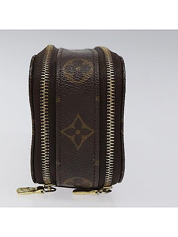 Louis Vuitton Trousse Brush Pm Brown Canvas Clutch Bag (view 2)