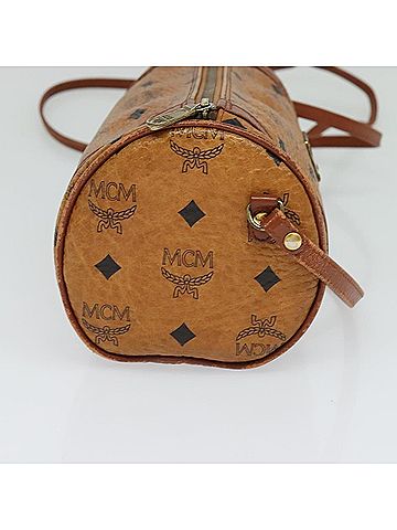 MCM Visetos Brown Leather Clutch Bag (view 2)