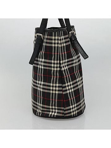 Burberry Nova Check Multicolour Synthetic Tote Bag (view 2)