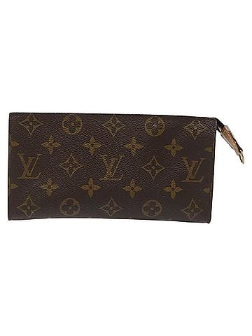 Louis Vuitton Pochette Brown Canvas Clutch Bag (view 1)
