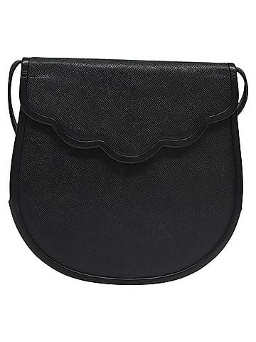 Yves Saint Laurent Black Leather Shoulder Bag (view 1)