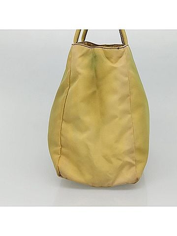Prada Re-Nylon Yellow Synthetic Tote Bag (view 2)