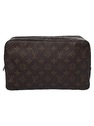 Louis Vuitton Trousse Toilette 28 Brown Canvas Clutch Bag (view 1)