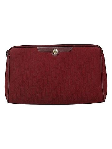 Dior Trotter Red Canvas Clutch Bag (view 1)