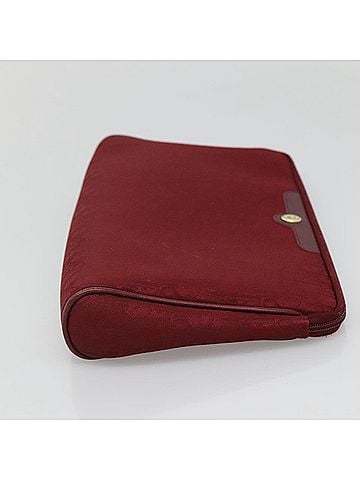 Dior Trotter Red Canvas Clutch Bag (view 2)