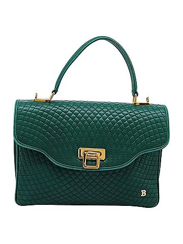 Bally Green Leather Handbag (view 1)